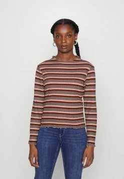 ONLY Petite ONLRIA - Long Sleeved Top - Tortoise Shell Stripes