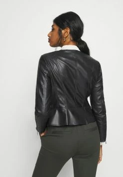 ONLY Petite ONLJENNY JACKET PETITE - Faux Leather Jacket - Black -ONLY Petite store 51da8dad342848a6a8ef24d2864dac17