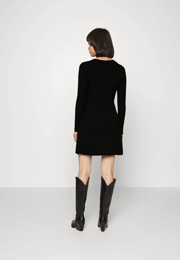 ONLY Petite ONLALMA NECK DRESS - Jumper Dress - Black 5 ONLY Petite ONLALMA NECK DRESS - Jumper Dress - Black - Image 3