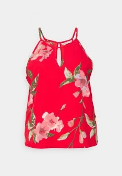 ONLY Petite ONLNOVA LUX KEYHOLE - Top - Chinese Red -ONLY Petite store 527e6947aa5e49c09a632e2f7c134cf1