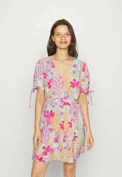 ONLY Petite ONLLINA V NECK DRESS - Day Dress - Pastel Turquoise