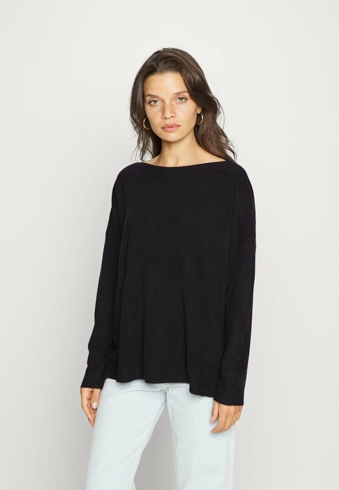 ONLY Petite ONLAMALIA BOATNECK - Jumper - Black 3 ONLY Petite ONLAMALIA BOATNECK - Jumper - Black