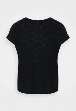 ONLY Petite ONLSMILLA - Print T-shirt - Black