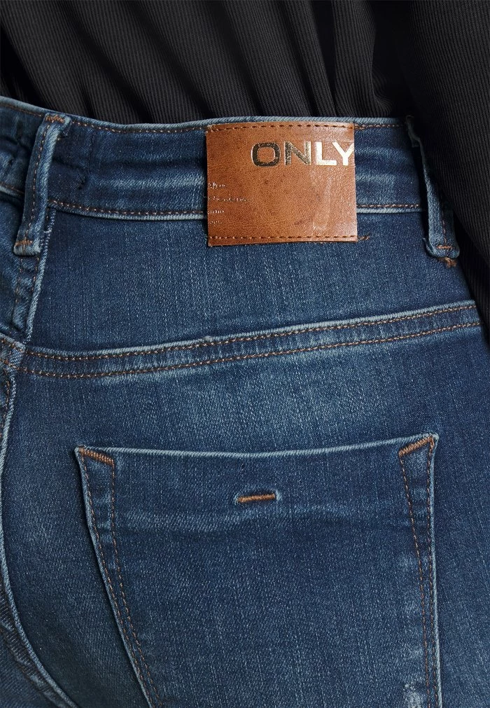 ONLY Petite ONLFOREVER HIGH SKINNY DESTROY - Jeans Skinny Fit - Dark Blue Denim 6 ONLY Petite ONLFOREVER HIGH SKINNY DESTROY - Jeans Skinny Fit - Dark Blue Denim - Image 4