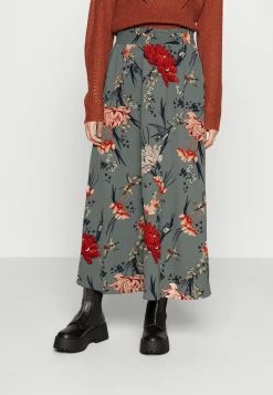 ONLY Petite ONLNOVA LONG SKIRT - Maxi Skirt - Balsam Green