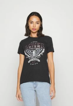 ONLY Petite ONLLUCY - Print T-shirt - Black