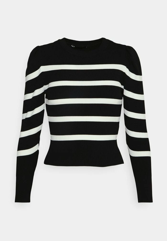 ONLY Petite ONLSALLY PUFF - Jumper - Black/cloud Dancer 3 ONLY Petite ONLSALLY PUFF - Jumper - Black/cloud Dancer