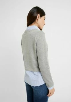 ONLY Petite ONLFFALLY O-NECK - Sweatshirt - Medium Grey Melange -ONLY Petite store 5a3d4c9ed18b488eb4a321b7431b05a4