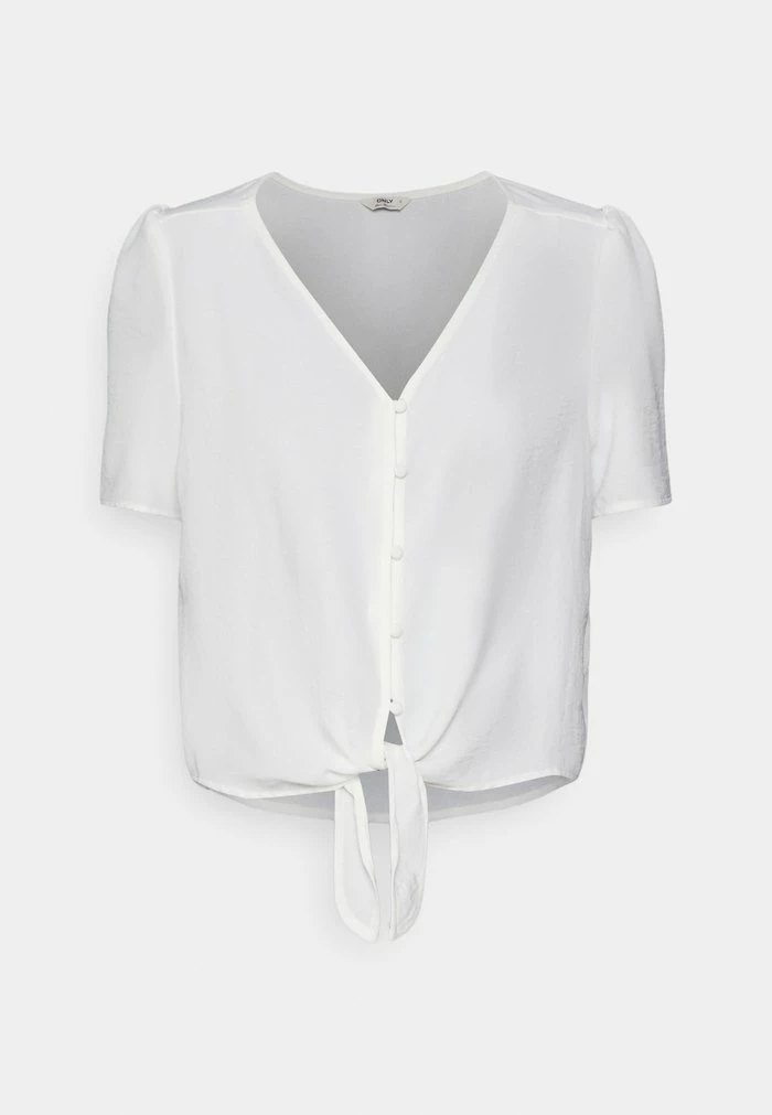 ONLY Petite ONLMETTE BUTTON KNOT TOP - Blouse - Cloud Dancer 3 ONLY Petite ONLMETTE BUTTON KNOT TOP - Blouse - Cloud Dancer