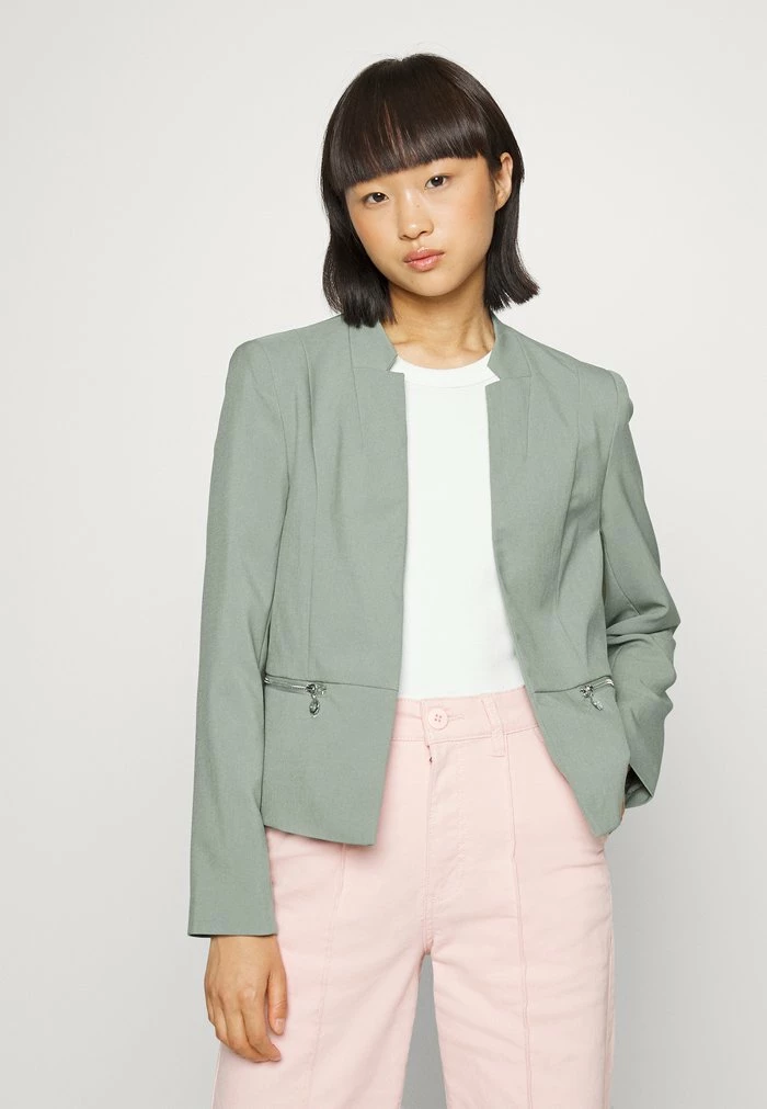ONLY Petite ONLMADDY KOMA SHORT ZIP - Blazer - Sea Spray 6 ONLY Petite ONLMADDY KOMA SHORT ZIP - Blazer - Sea Spray - Image 4