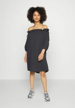 ONLY Petite ONLTILLA THYRA OFF SHOULDER DRESS - Day Dress - Phantom -ONLY Petite store 5b4eb3a357e645fc83e678ad32c4b1fe