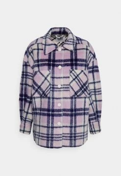 ONLY Petite ONLLOU CHECK SHACKET - Summer Jacket - Lavendula