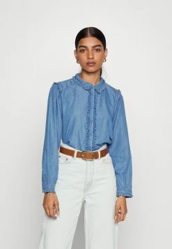 ONLY Petite ONLROMANCE - Blouse - Medium Blue Denim