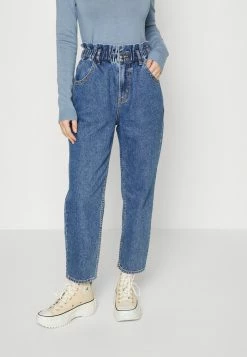 ONLY Petite ONLOVA LIFE CARROT - Relaxed Fit Jeans - Medium Blue Denim