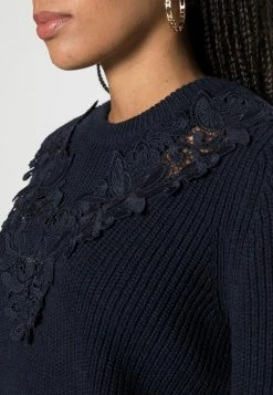 ONLY Petite ONLJENNIE LIFE LACE - Jumper - Night Sky -ONLY Petite store 5cfd1b4dab31414499f1c6e930d67a8c