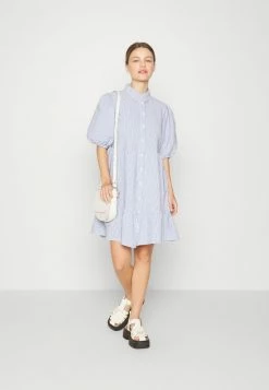 Alternative view of ONLY Petite ONLCASSIE LAYERED BUTTON DRESS - Day Dress - Cloud Dancer/medium Denim Blue