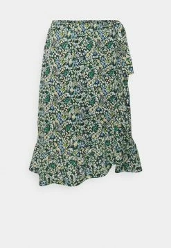 ONLY Petite ONLPELLA MIDI WRAP SKIRT - A-line Skirt - Strong Blue