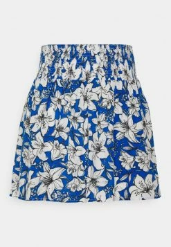 ONLY Petite ONLFREDERIKKE SMOCK SKIRT - Mini Skirt - Cloud Dancer /surf The Web -ONLY Petite store 61835ebc879747b4b64b2a87dbd1a47e