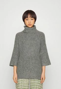 ONLY Petite ONLMARLI LIFE LONG - Jumper - Medium Grey Melange