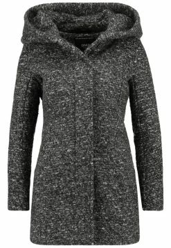 ONLY Petite ONLSEDONA COAT - Short Coat - Dark Grey Melange -ONLY Petite store 63f0e90ba90f4004a1769e503bb69ba9