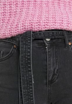 ONLY Petite ONLHUSH LIFE PAPERBAG - Jeans Skinny Fit - Grey Denim -ONLY Petite store 65909bbf7343408aa5f9fd974500ef63