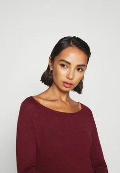 ONLY Petite ONLMILA LACY LONG - Jumper - Sun Dried Tomato Melange -ONLY Petite store 65e627d1889a4ee28c4da17bb1f824e4