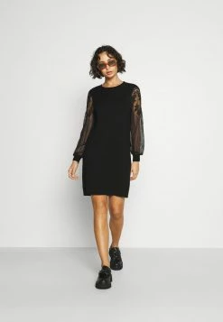 ONLY Petite ONLVIKTORIA DRESS - Jumper Dress - Black -ONLY Petite store 6916a14087e94e62b304ab802bb3e63e