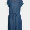 ONLY Petite ONLPEMA MAY LIFE DRESS - Denim Dress - Dark Blue Denim -ONLY Petite store 69ea549eba634da1b9128874ba62324a
