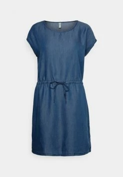 ONLY Petite ONLPEMA MAY LIFE DRESS - Denim Dress - Dark Blue Denim