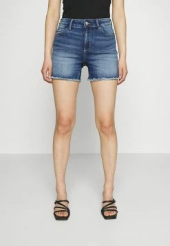 ONLY Petite ONLBLUSH LIFE MID RAW - Denim Shorts - Medium Blue Denim