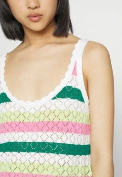 ONLY Petite ONLCROSBY SINGLET - Top - Green Pepper/cloud Dancer/sachet Pink -ONLY Petite store 6bd08255a3074ed496ae7ca8df083a65