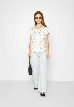 Alternative view of ONLY Petite ONLFEATHER - Print T-shirt - White