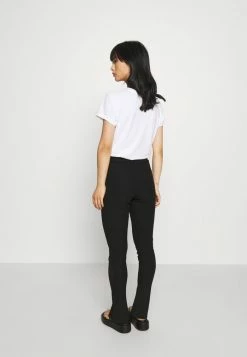 ONLY Petite ONLNELLA SLIT PANT - Trousers - Black -ONLY Petite store 6c3f1bf16d36405bb57c6eb190c934c1