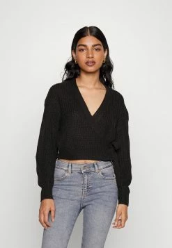 ONLY Petite ONLBREDA WRAP - Jumper - Black