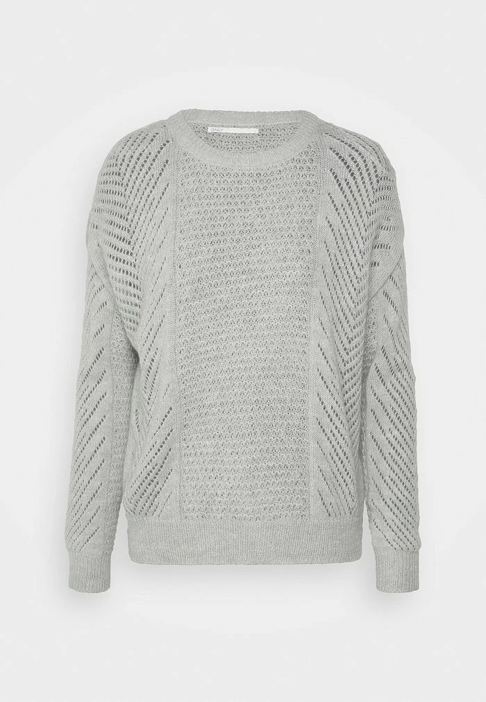ONLY Petite ONLFELICE - Jumper - Light Grey Melange 6 ONLY Petite ONLFELICE - Jumper - Light Grey Melange - Image 4