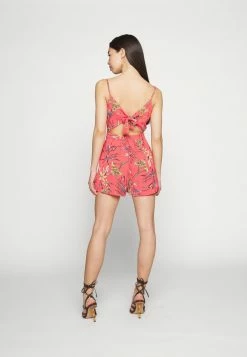 ONLY Petite ONLNOVA LUX MALIBU PLAYSUIT - Jumpsuit - Mineral Red Bright Tropical -ONLY Petite store 7016efb4efd84446bacaed881a995c43