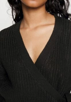 ONLY Petite ONLBREDA WRAP - Jumper - Black -ONLY Petite store 70656132f9c242bb9fcf5b1504f13db4