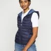 ONLY Petite ONLTAHOE HOOD JACKET - Waistcoat - Night Sky -ONLY Petite store 70cda3c8ffa541ada31caae8df155111