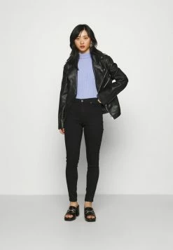 ONLY Petite ONLIRIS MID PUSHUP - Jeans Skinny Fit - Black -ONLY Petite store 70d0b78c54b14436aa16c51c7a7f2f49