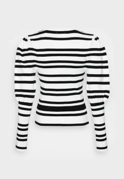 ONLY Petite ONLMYO PUFF - Jumper - Cloud Dancer/black -ONLY Petite store 7112a4683e664fa882864ef9c605f13b