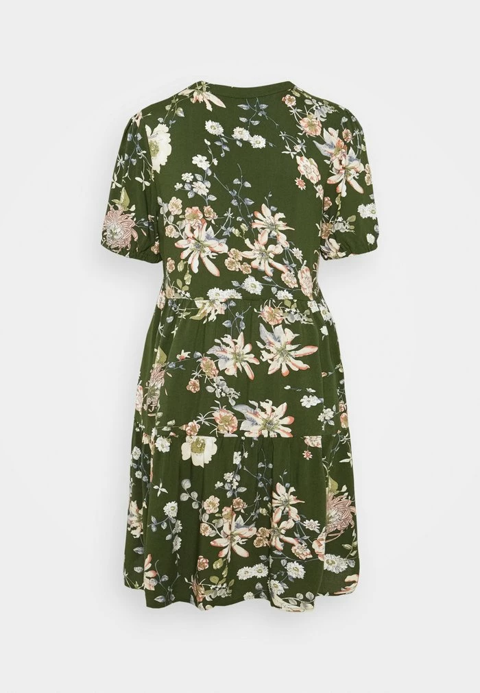 ONLY Petite ONLNOVA LIFE THEA DRESS - Day Dress - Ponderosa Pine/blossom Green 4 ONLY Petite ONLNOVA LIFE THEA DRESS - Day Dress - Ponderosa Pine/blossom Green - Image 2