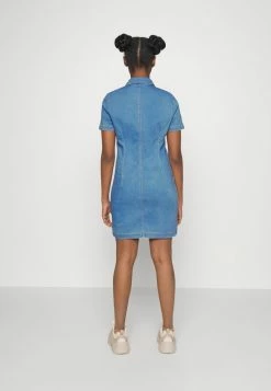 ONLY Petite ONLROYAL DOWN DRESS - Day Dress - Medium Blue Denim -ONLY Petite store 71f1516f98794dfaa2f9e1340797ac0a