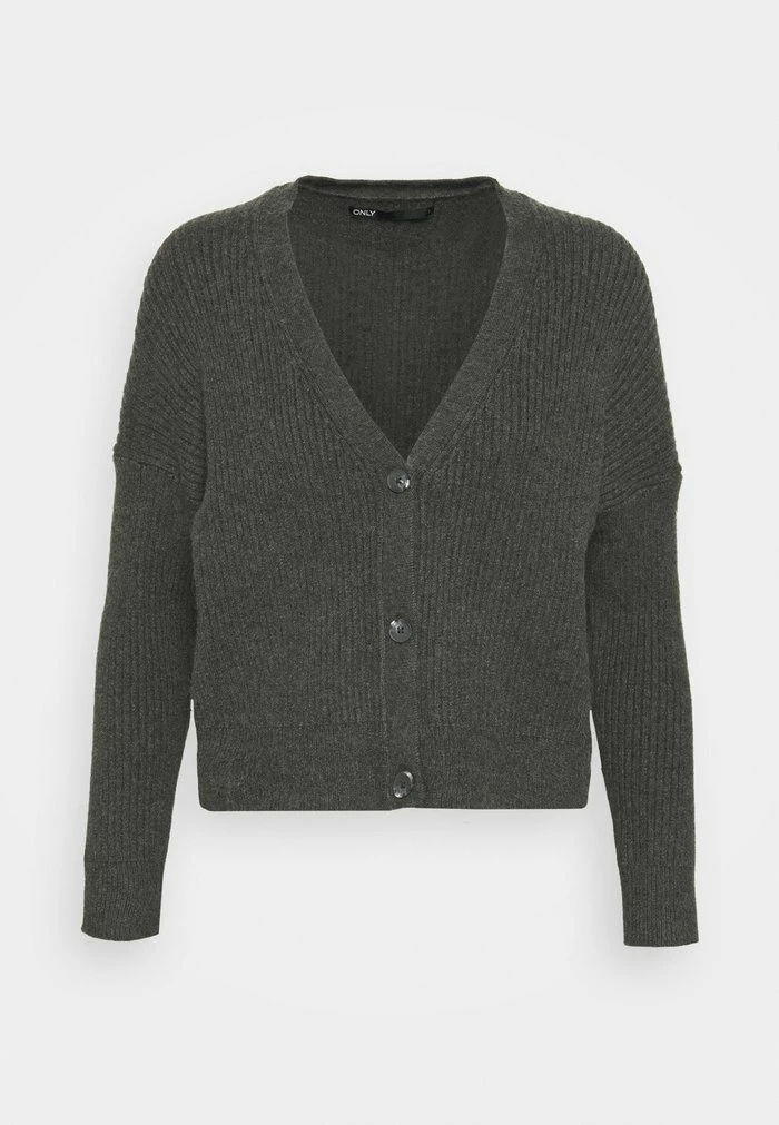 ONLY Petite ONLKATIA SHORT CARDIGAN - Cardigan - Dark Grey Melange 7 ONLY Petite ONLKATIA SHORT CARDIGAN - Cardigan - Dark Grey Melange - Image 5