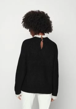 ONLY Petite ONLCIL HIGHNECK - Jumper - Black -ONLY Petite store 727a2def0b944ac2bfeb9bfa902bad37