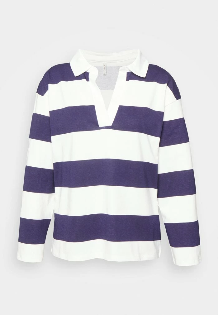 ONLY Petite ONLKIA - Long Sleeved Top - Cloud Dancer/evening Blue 3 ONLY Petite ONLKIA - Long Sleeved Top - Cloud Dancer/evening Blue