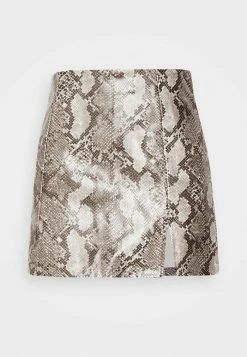 ONLY Petite ONLCAMILLE SNAKE SKIRT - Mini Skirt - Silver Lining 10 ONLY Petite ONLCAMILLE SNAKE SKIRT - Mini Skirt - Silver Lining -ONLY Petite store 73c8b4b739574a4f8f333e84c1039384