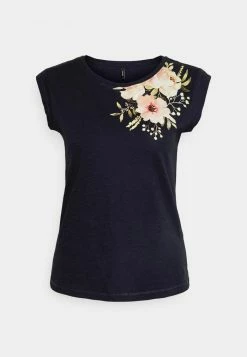 ONLY Petite ONLBONE FEEL FEATHERS BOX - Print T-shirt - Night Sky -ONLY Petite store 74621a29da8747e2bde756fc5d956565