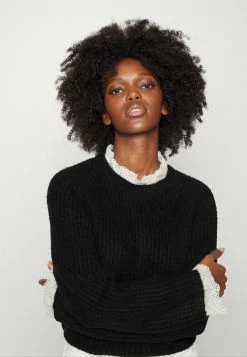 ONLY Petite ONLCIL HIGHNECK - Jumper - Black -ONLY Petite store 74906eeb0a3549fbbe5fc8107315cd7b