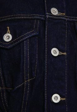 ONLY Petite ONLJAGGER LIFE JACKET - Denim Jacket - Dark Blue Denim -ONLY Petite store 7500903ae15845919f9b7caf635af88b