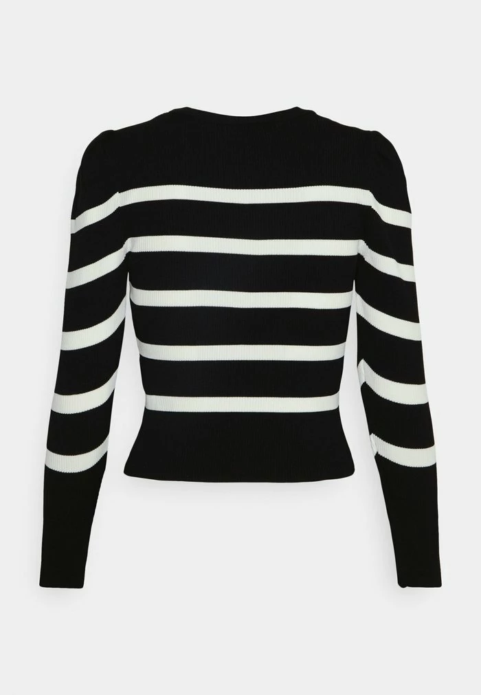 ONLY Petite ONLSALLY PUFF - Jumper - Black/cloud Dancer 4 ONLY Petite ONLSALLY PUFF - Jumper - Black/cloud Dancer - Image 2